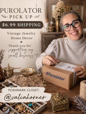 ✨ Purolator Pick Up $6.99 Shipping | Vintage Jewelry & Home Decor